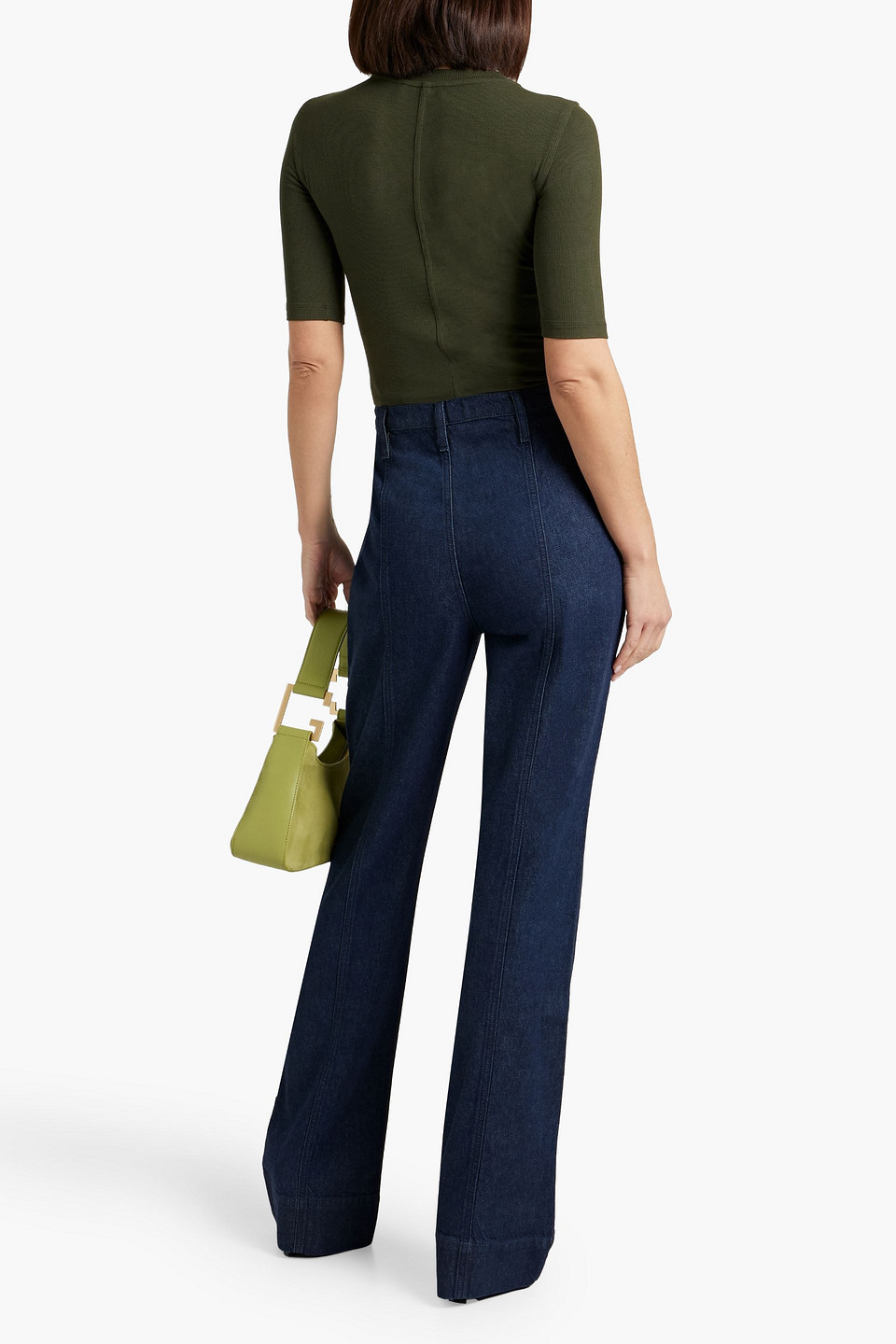 FRAME HIGH-RISE FLARED JEANS