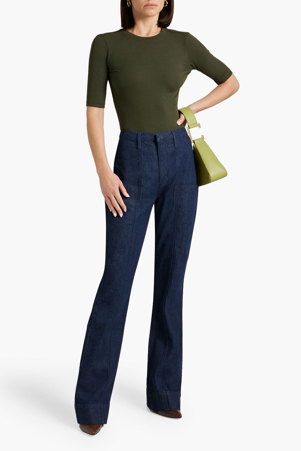 FRAME HIGH-RISE FLARED JEANS