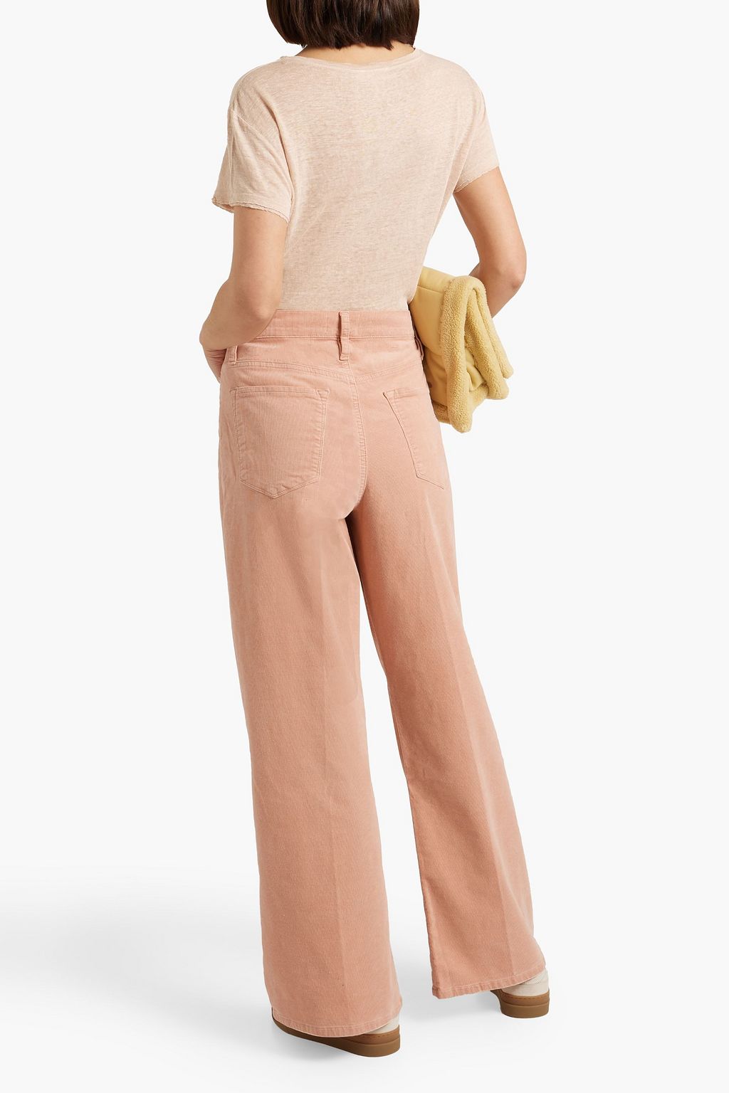 FRAME Le Slim Palazzo cotton-blend corduroy wide-leg pants
