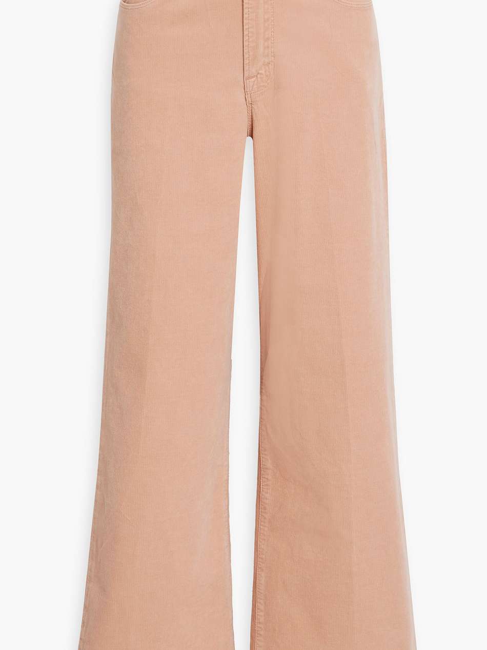 le slim palazzo cotton-blend corduroy wide-leg pants