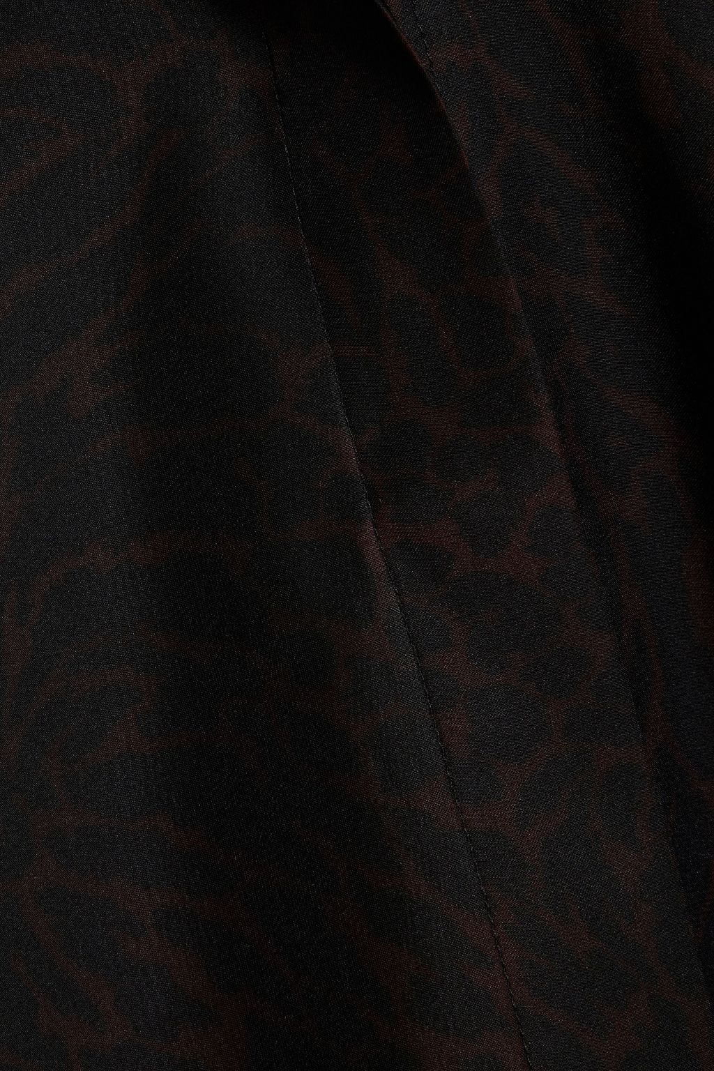 FRAME Pussy-bow leopard-print silk-satin crepe blouse