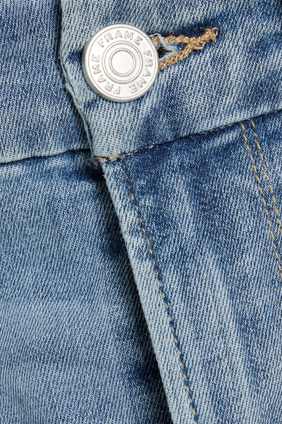FRAME LE CROP MINI BOOT FRAYED MID-RISE BOOTCUT JEANS