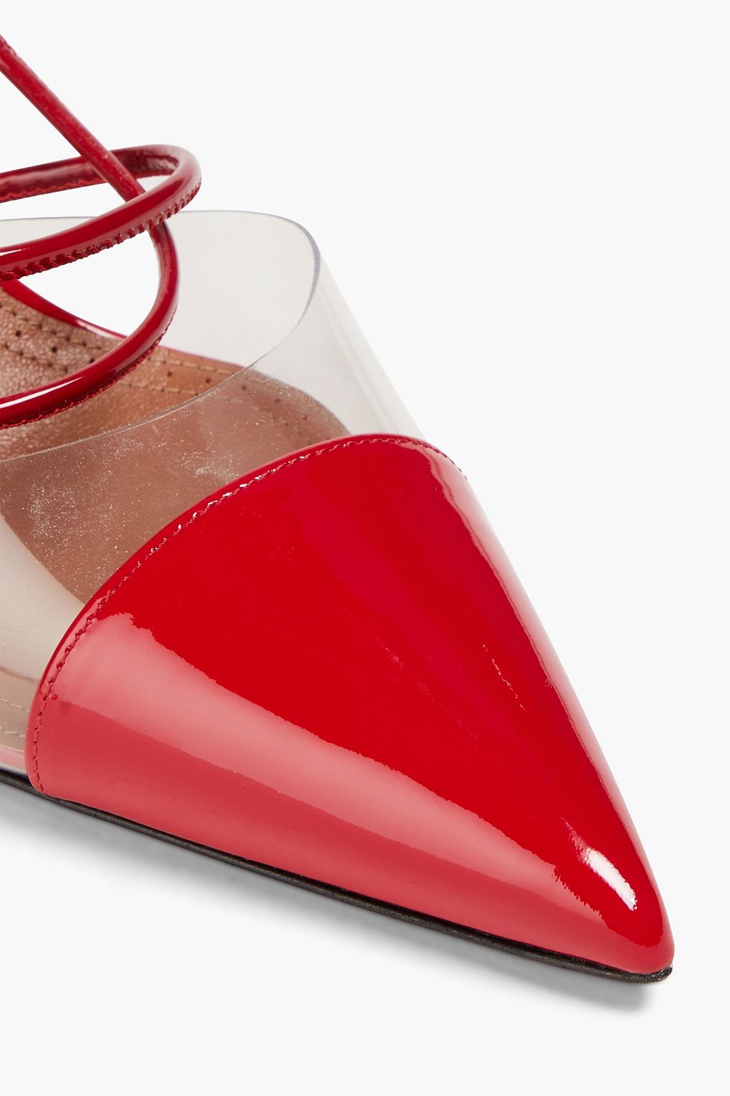 ALAÏA Appliquéd patent-leather and PVC pumps