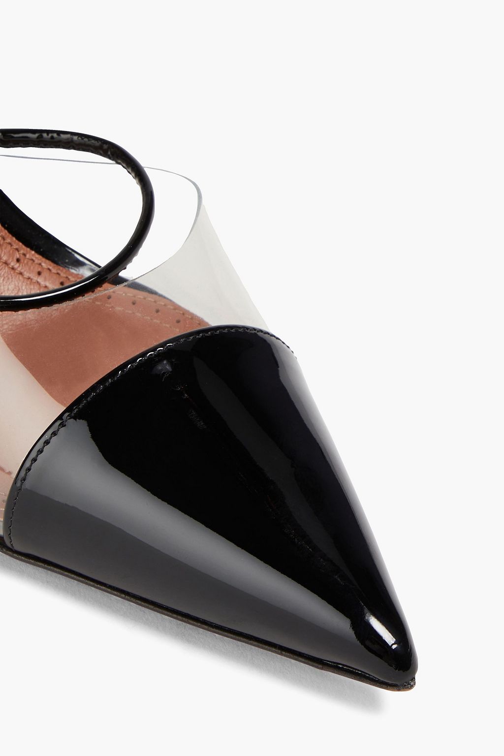 ALAÏA Appliquéd patent-leather and PVC pumps