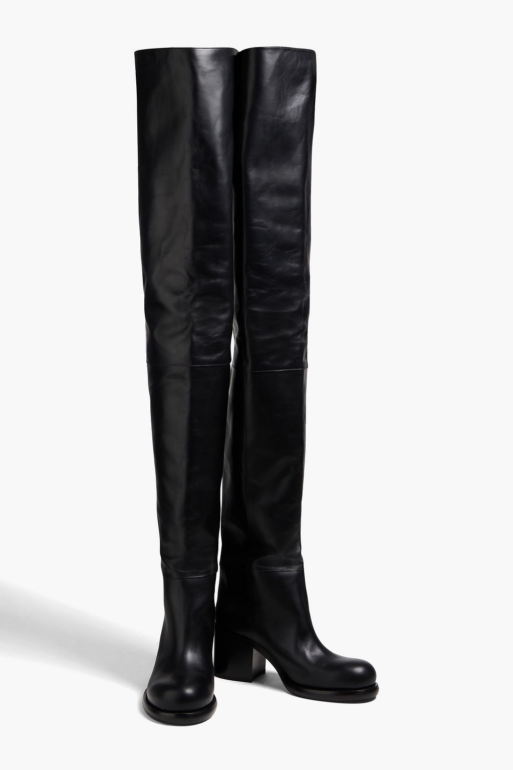 ALAÏA Leather thigh boots