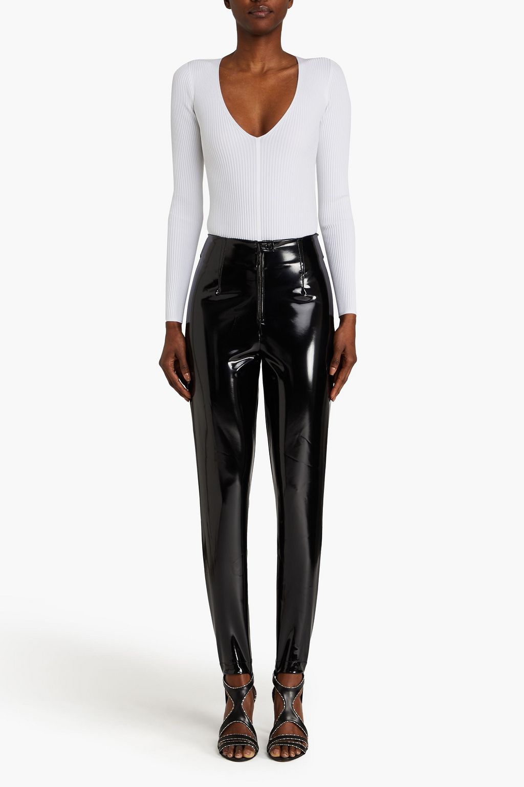 ALAÏA Ribbed-knit bodysuit
