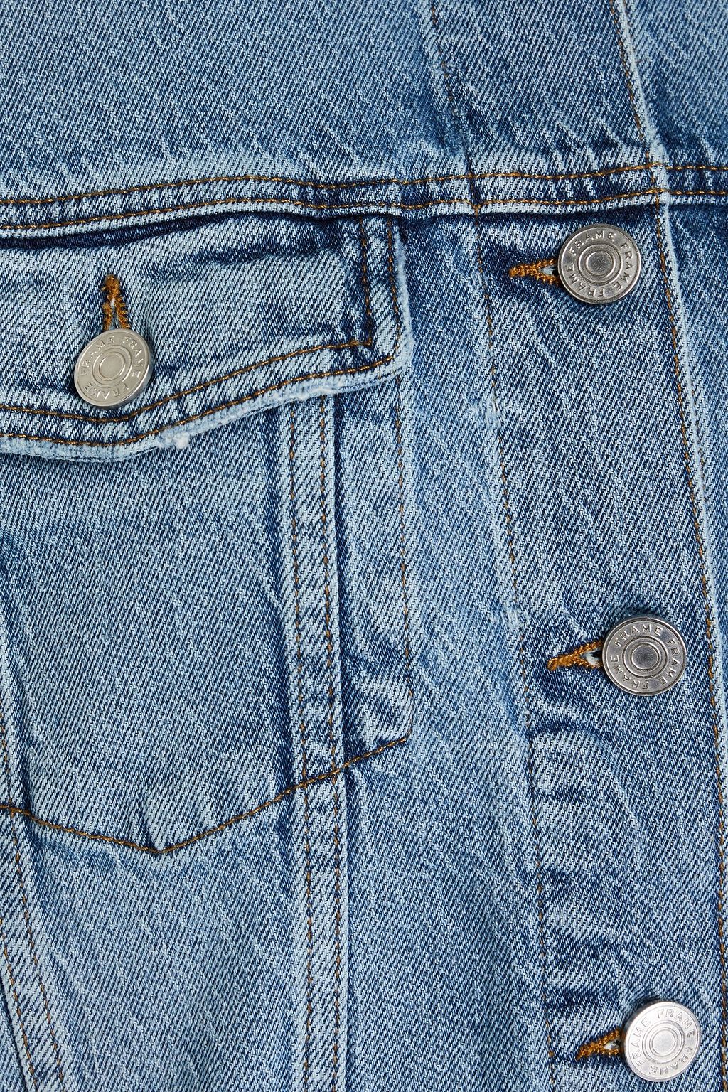 FRAME Le Vintage faded denim jacket