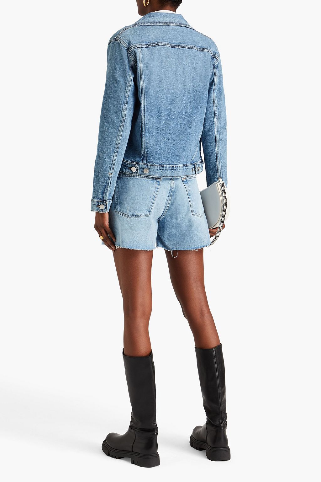 FRAME Le Vintage faded denim jacket