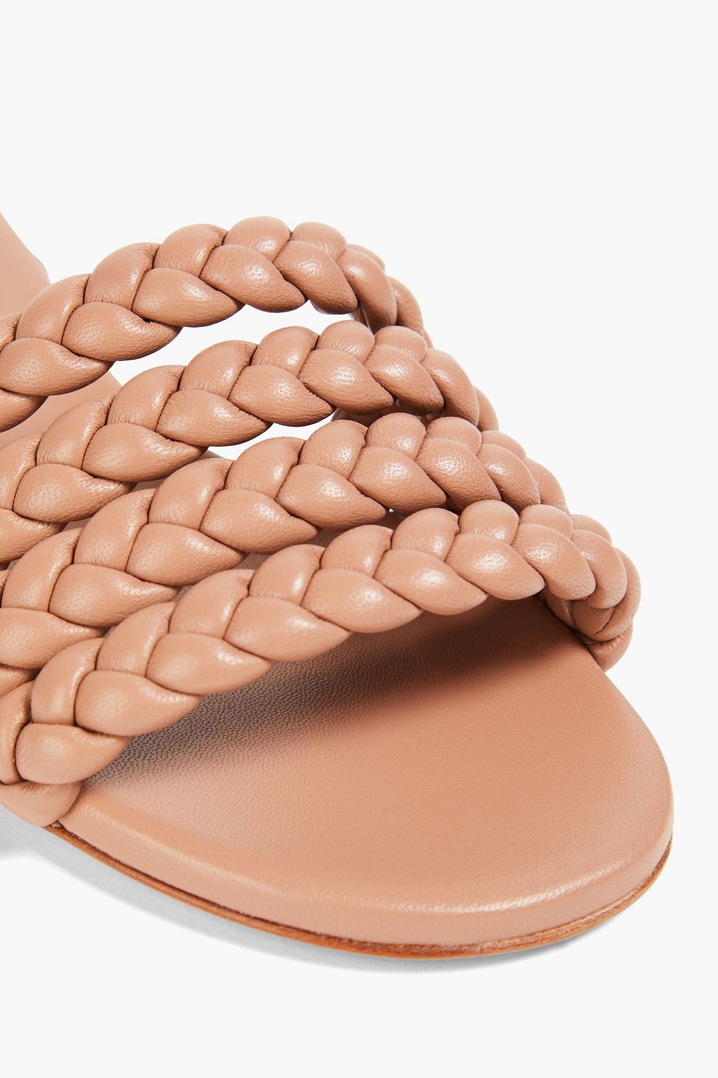 GIANVITO ROSSI Braided leather sandals