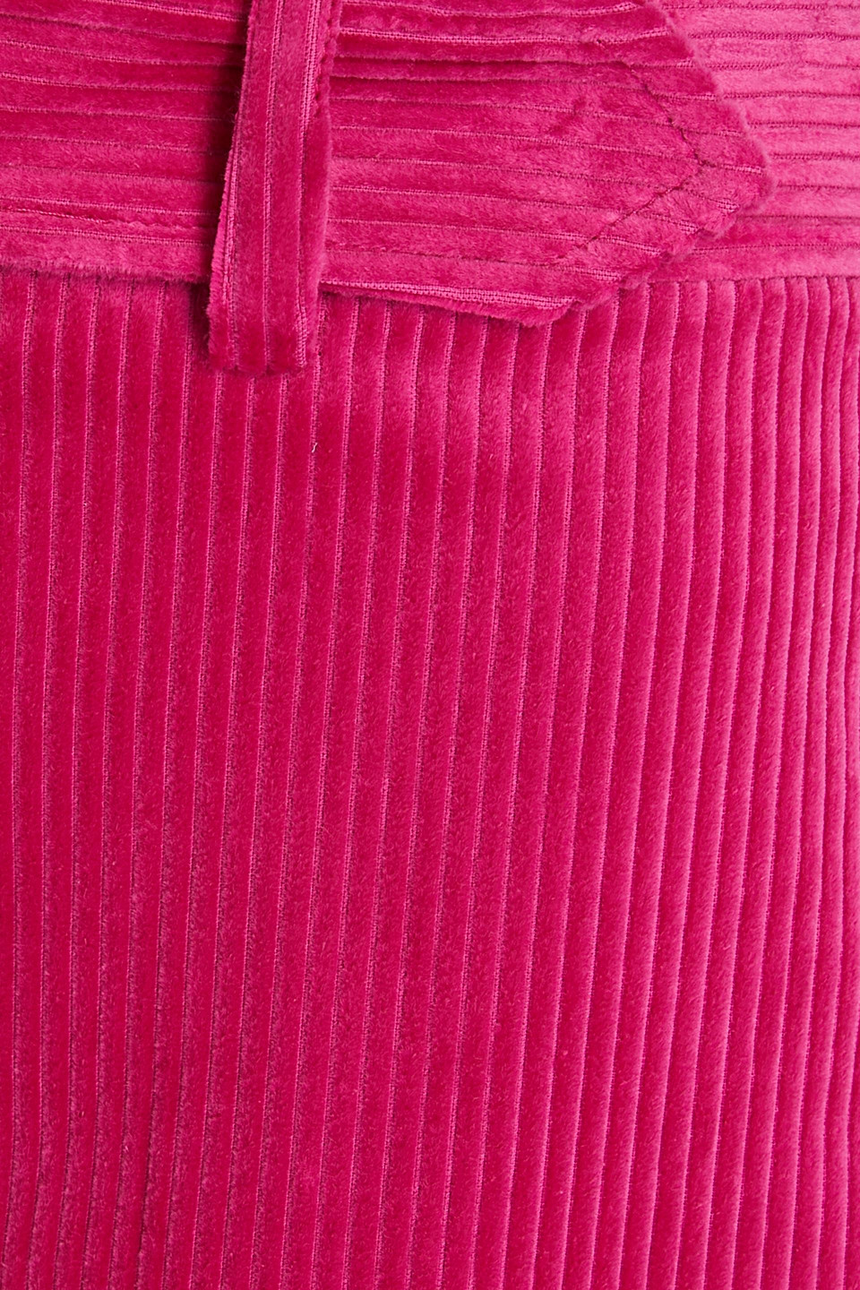 Shop Oscar De La Renta Cotton-corduroy Shorts In Fuchsia