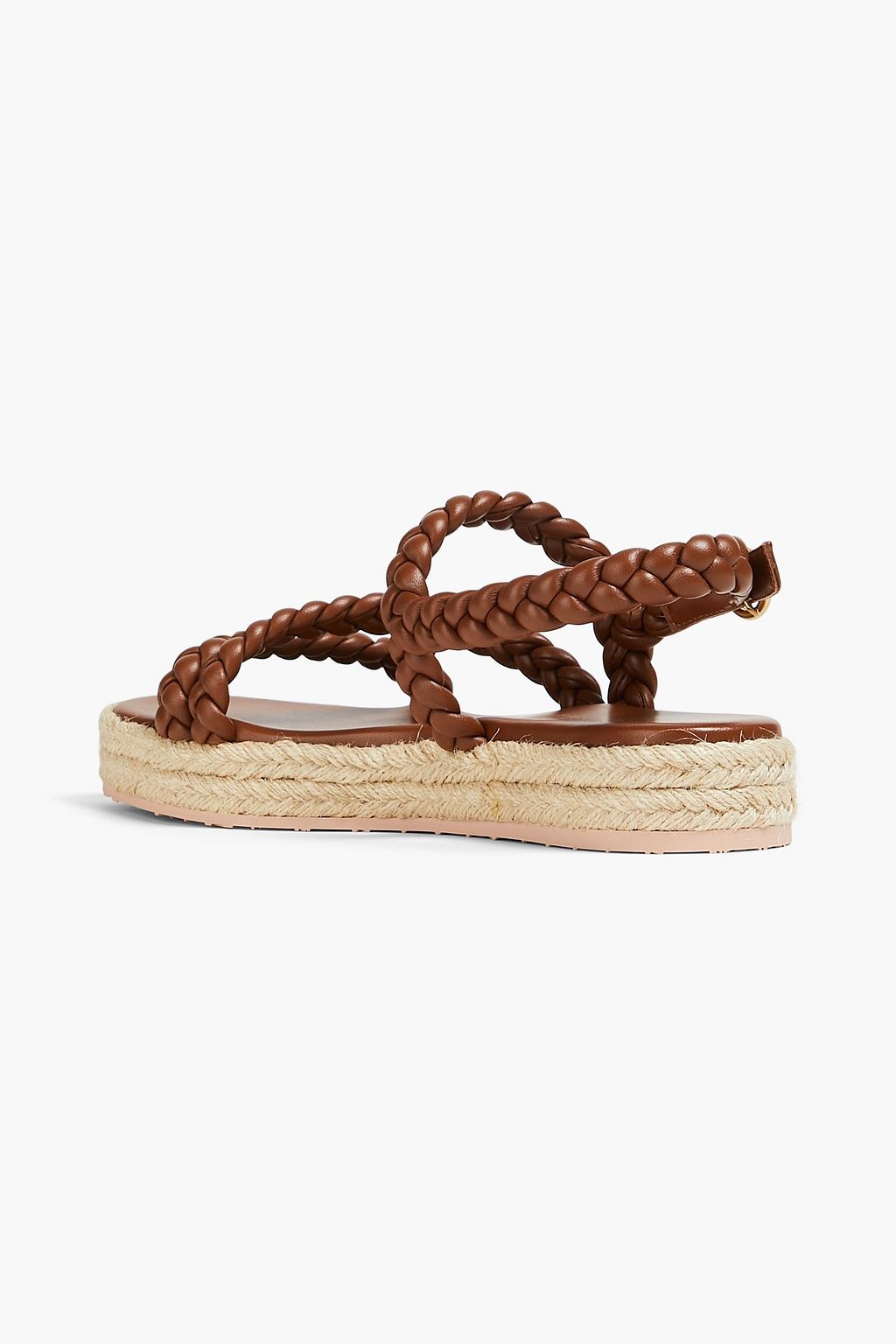 GIANVITO ROSSI Braided leather espadrilles