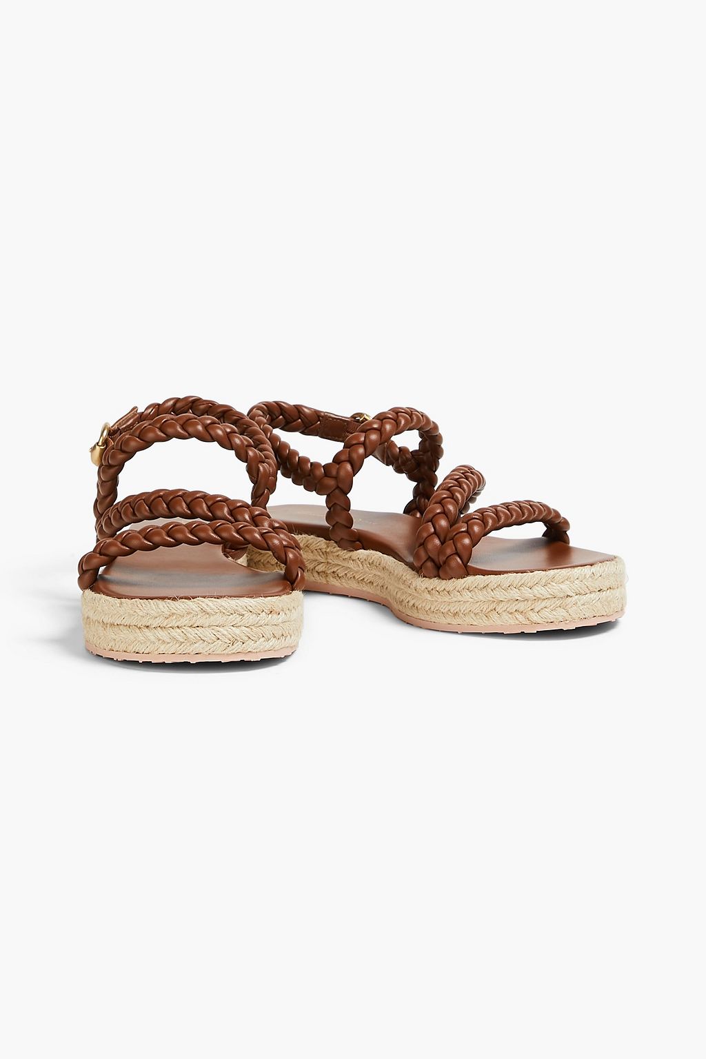 GIANVITO ROSSI Braided leather espadrilles