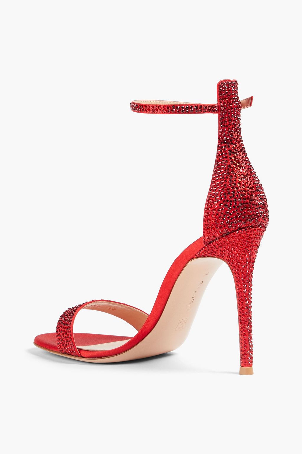 GIANVITO ROSSI Glam Raso crystal-embellished satin sandals
