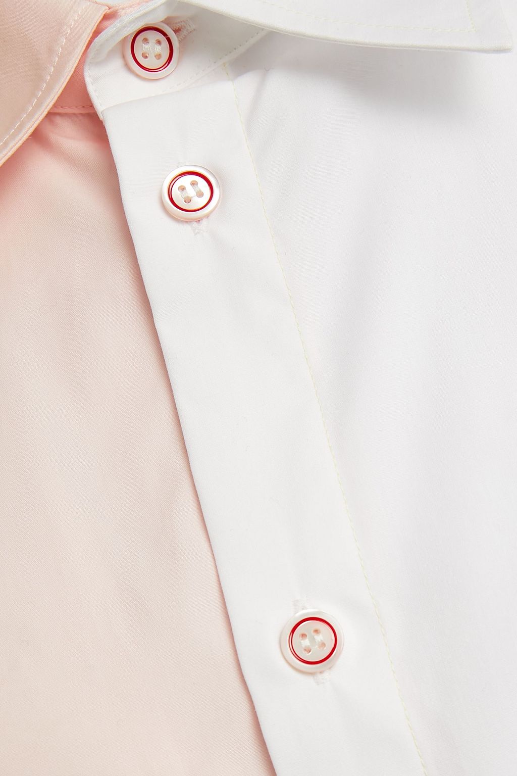 MARNI Two-tone cotton-poplin shirt