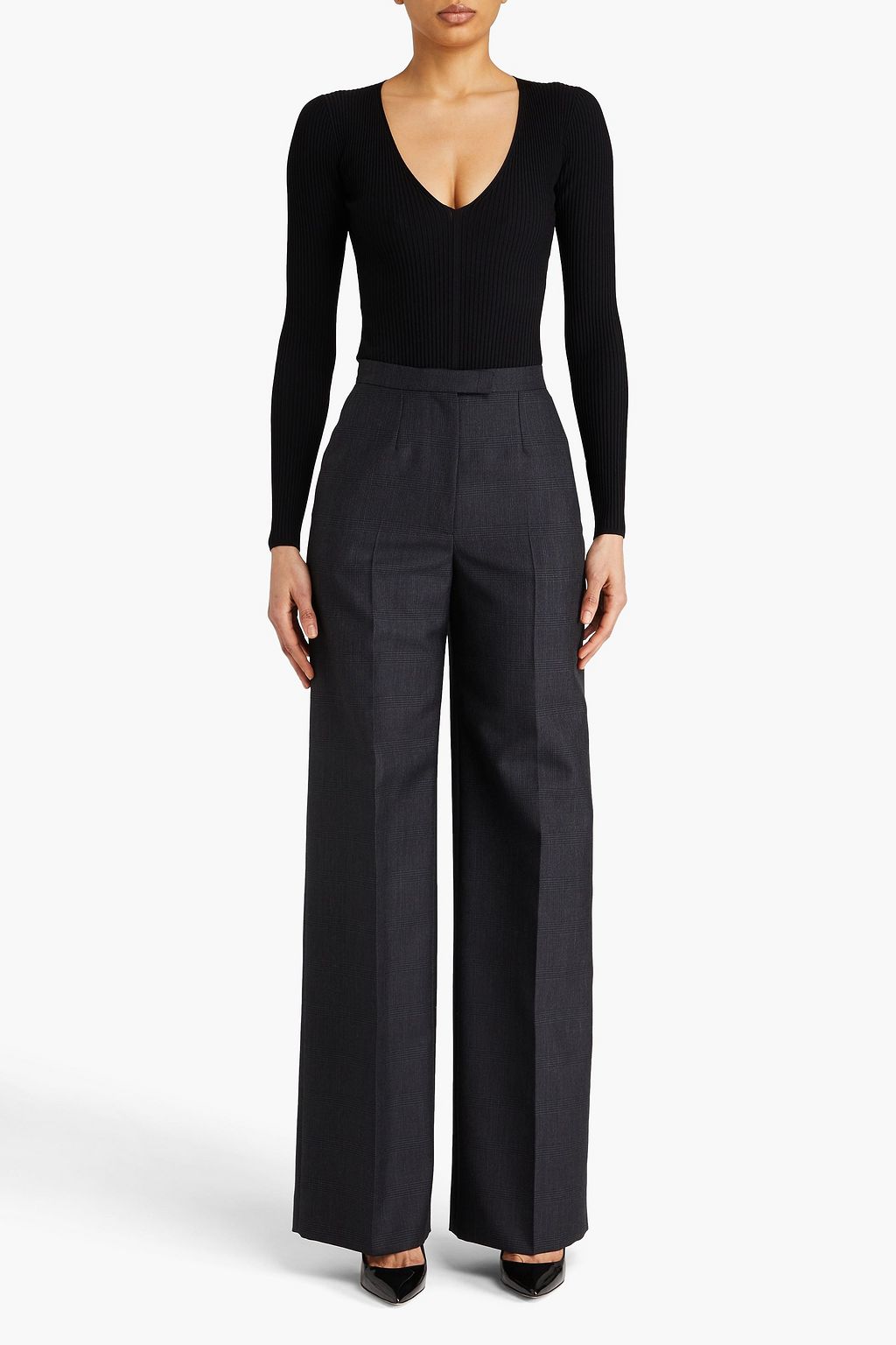 ALAÏA Ribbed-knit bodysuit