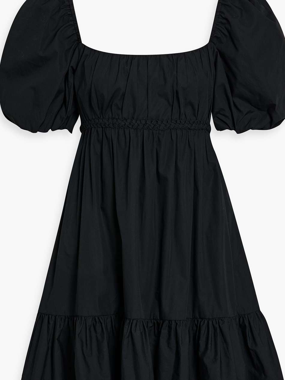ada ruffled cotton-poplin mini dress