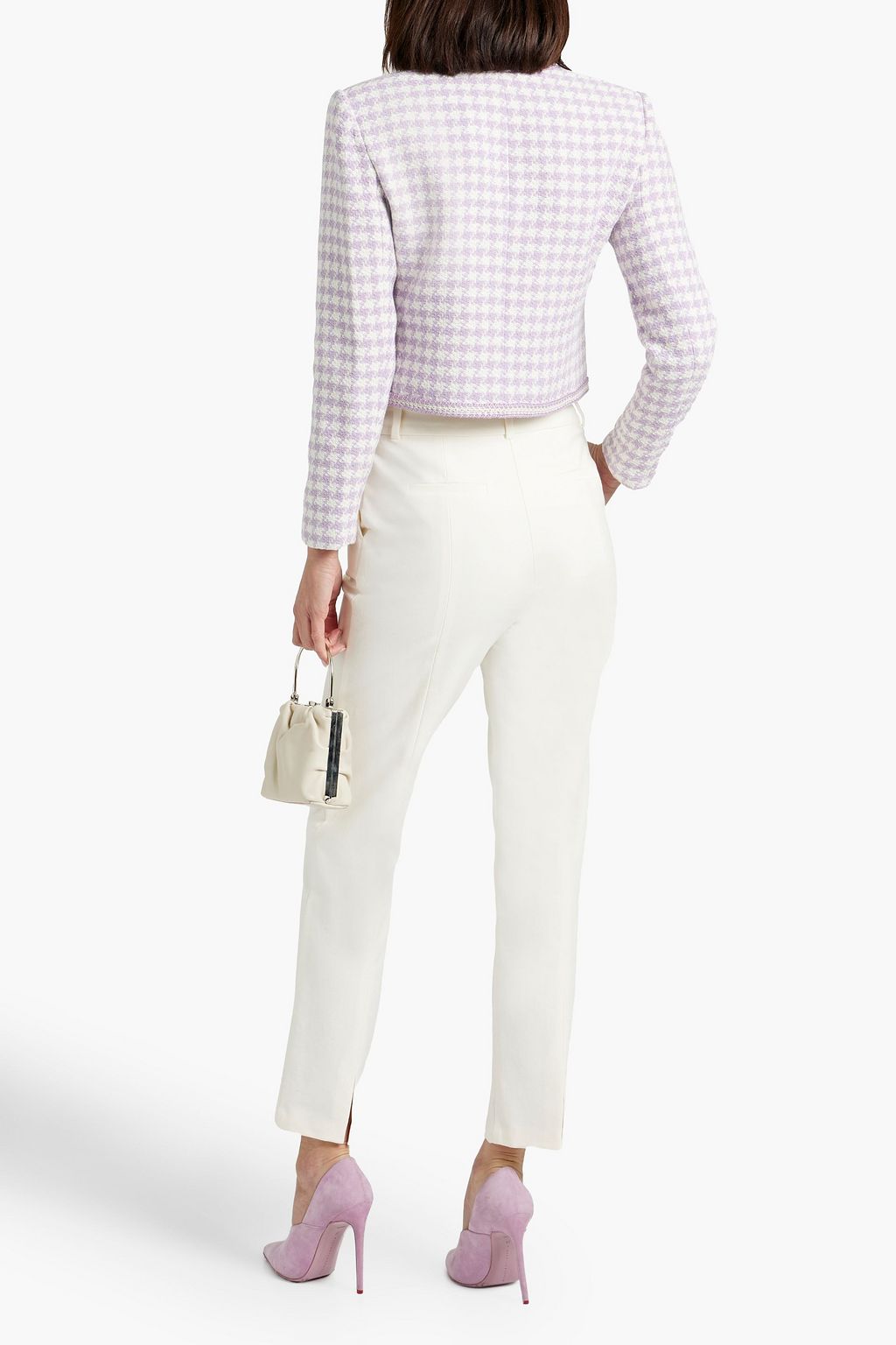 DEREK LAM 10 CROSBY Bronte cotton-blend crepe tapered pants