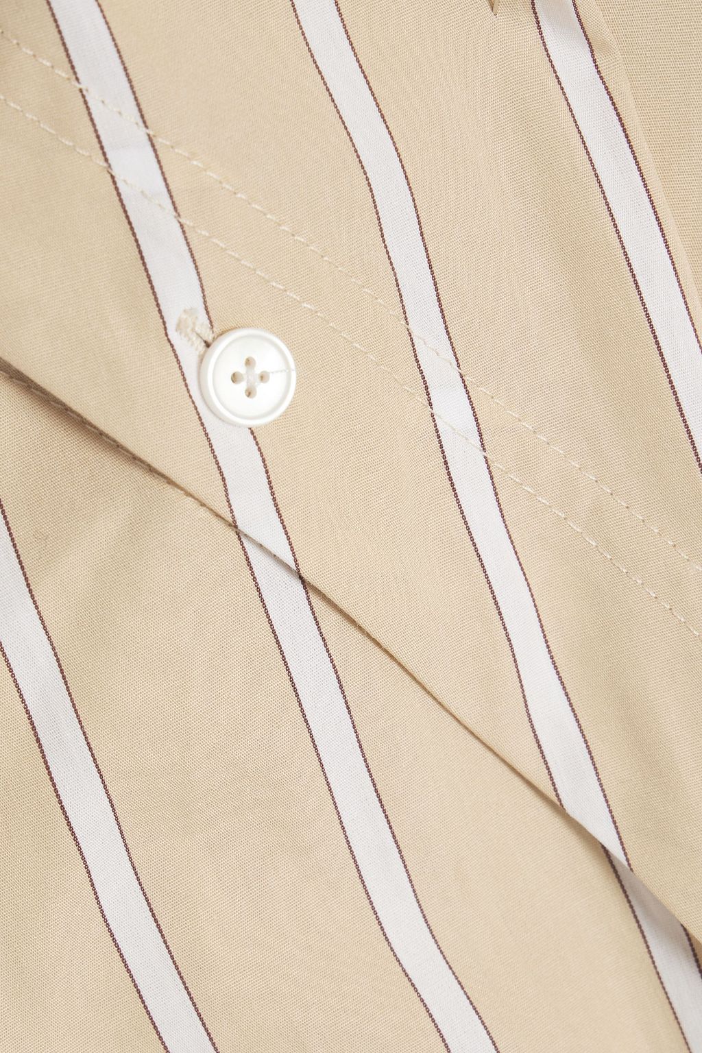 DEREK LAM 10 CROSBY Charlotte striped cotton-poplin shirt dress