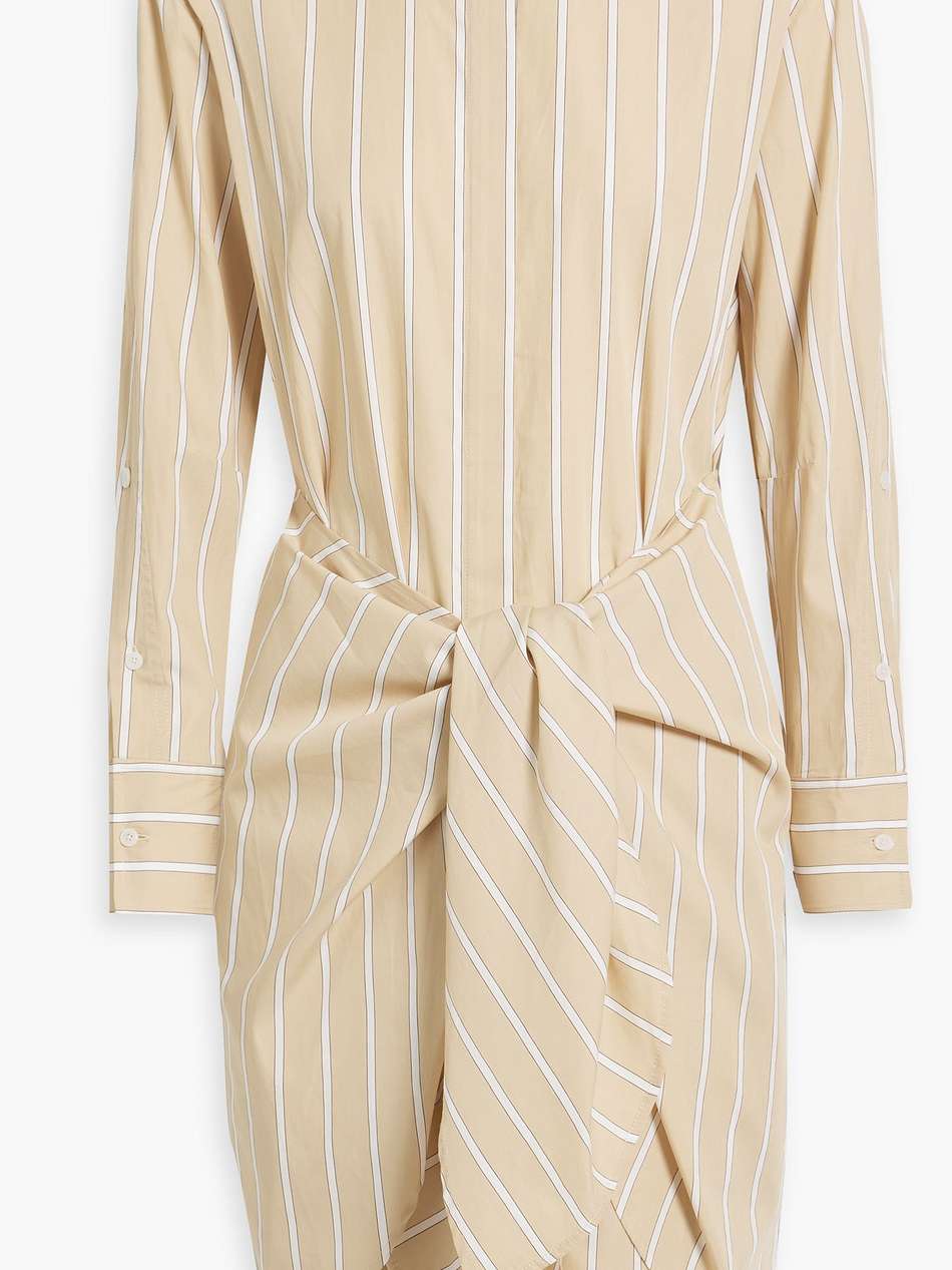 charlotte striped cotton-poplin shirt dress