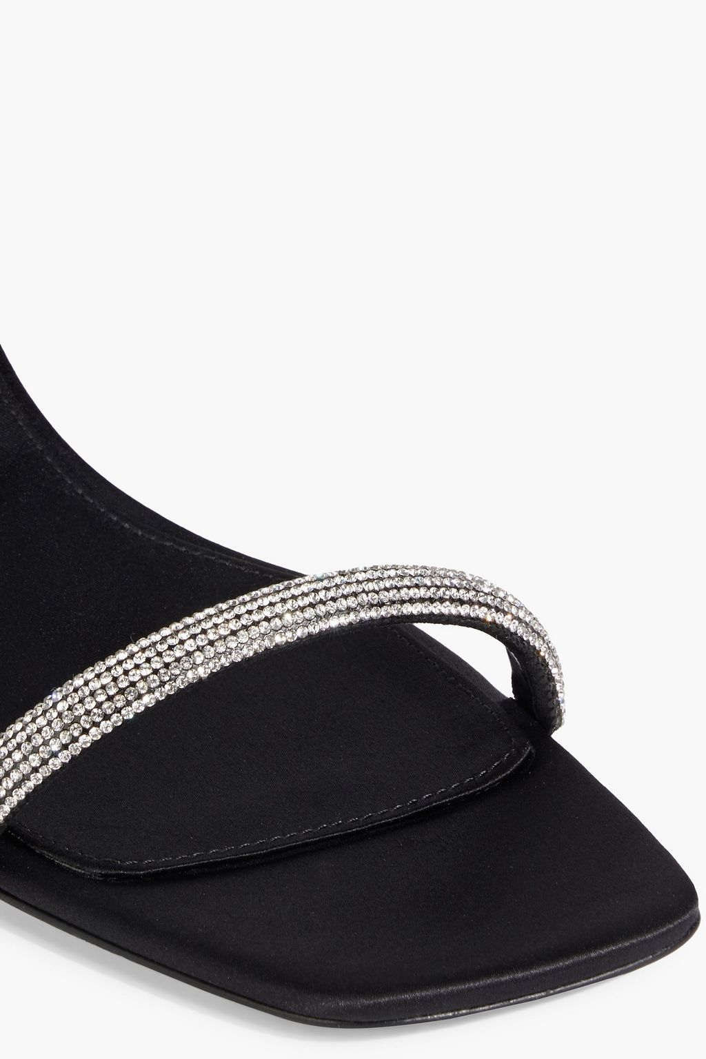 EVANGELIE SMYRNIOTAKI X SERGIO ROSSI Crystal-embellished leather sandals