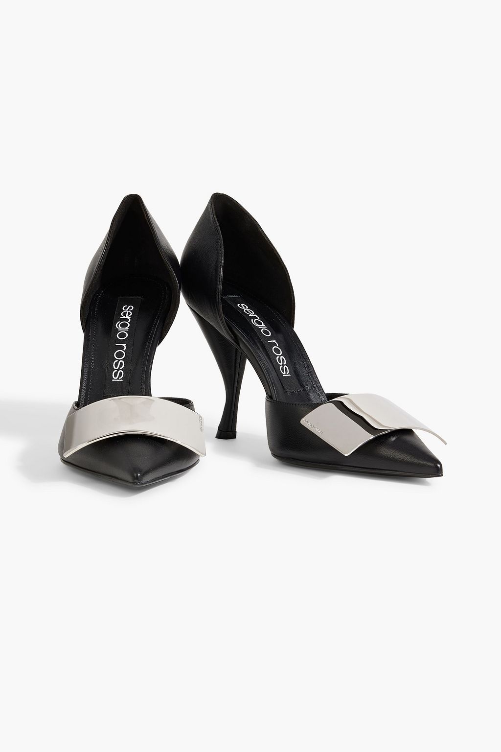SERGIO ROSSI sr Miroir embellished leather pumps