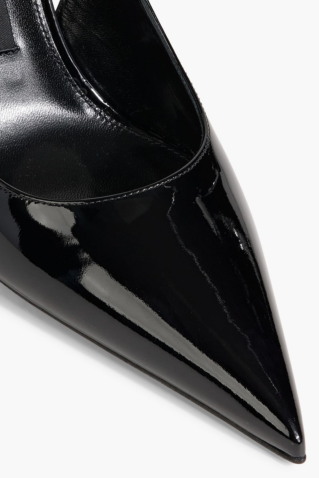 SERGIO ROSSI sr Liya 95 patent-leather slingback pumps