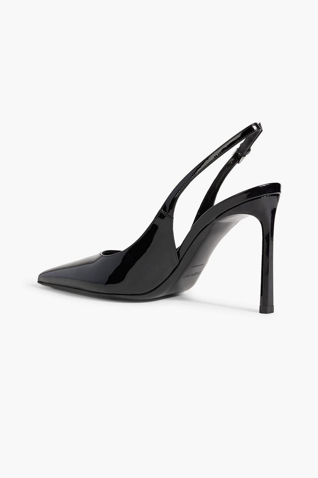 SERGIO ROSSI sr Liya 95 patent-leather slingback pumps