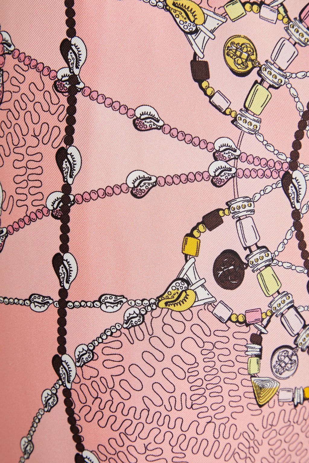 PUCCI Printed silk-twill kick-flare pants