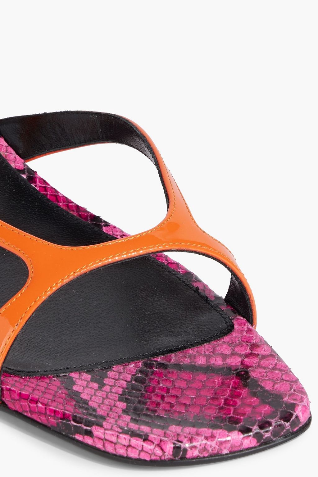 SERGIO ROSSI sr Aracne 15 patent-leather sandals
