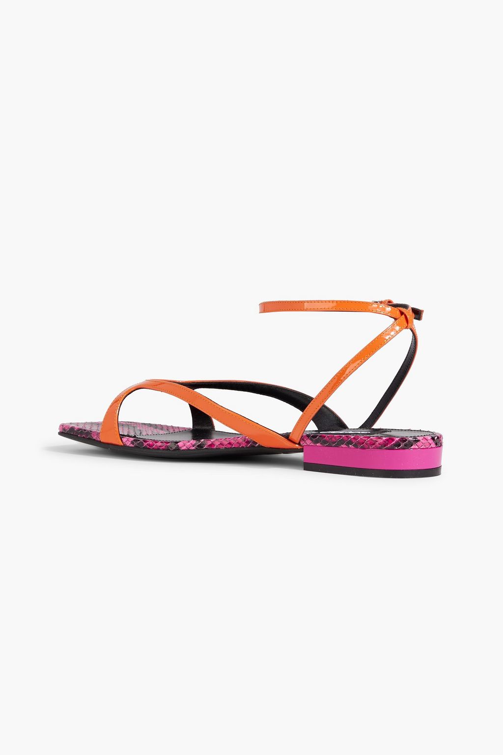 SERGIO ROSSI sr Aracne 15 patent-leather sandals