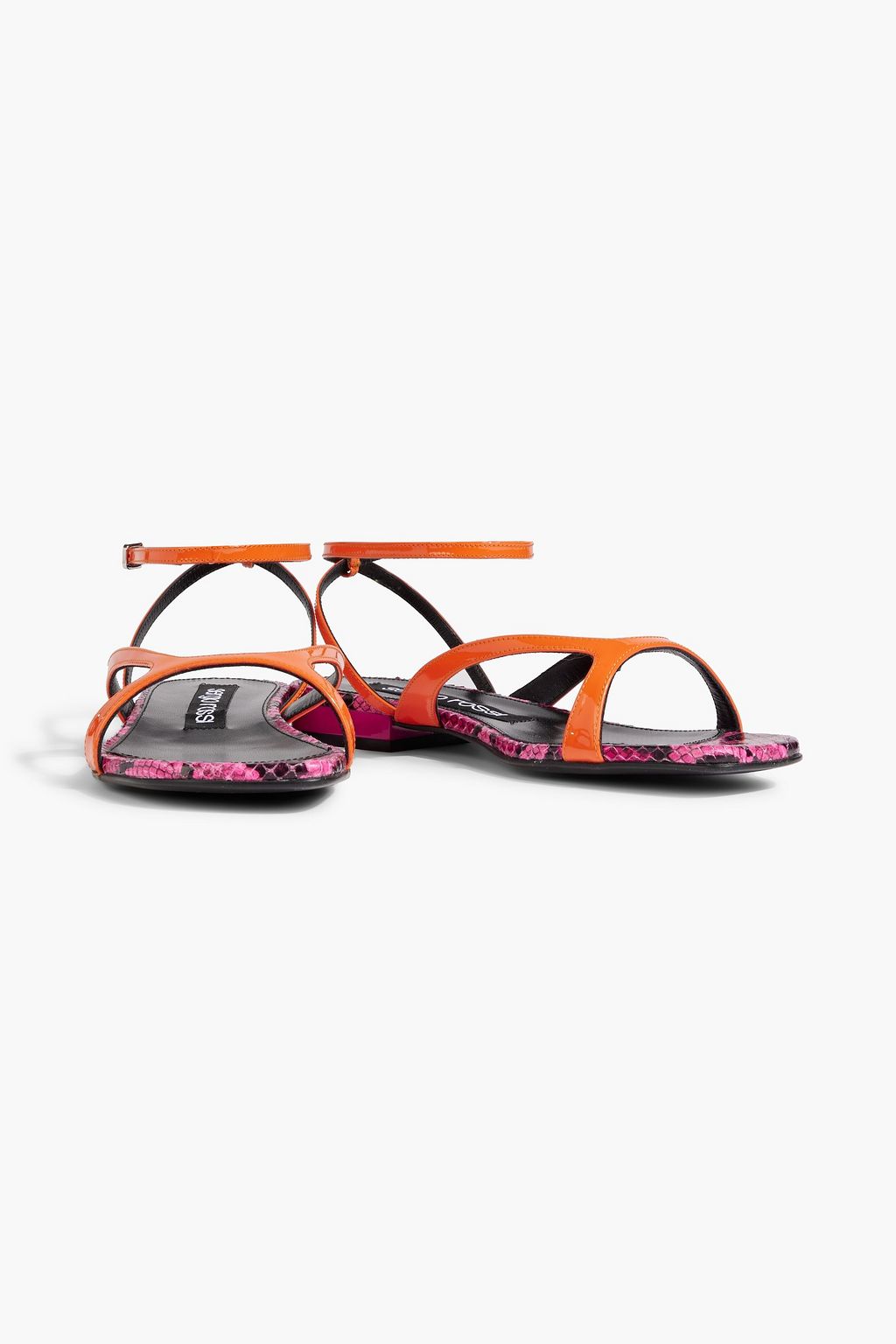SERGIO ROSSI sr Aracne 15 patent-leather sandals