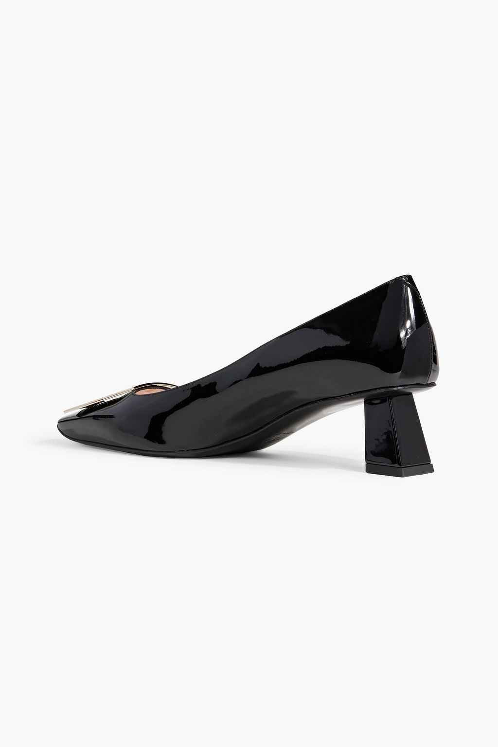 ROGER VIVIER Buckle-embellished patent-leather pumps