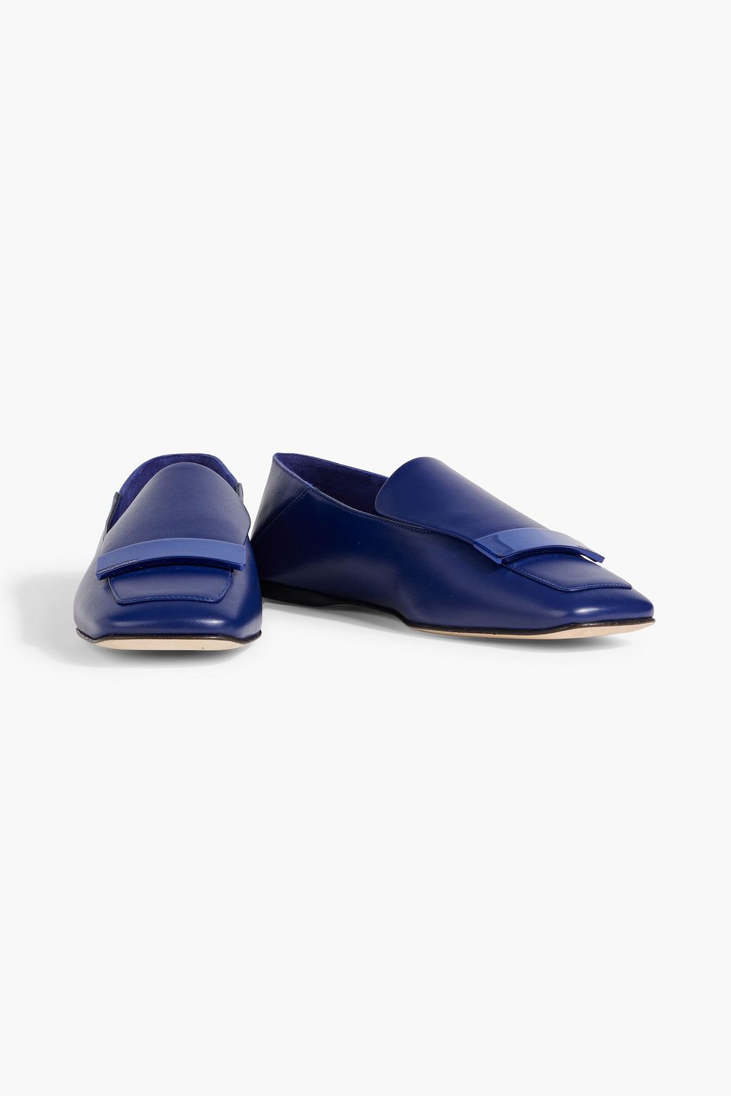 SERGIO ROSSI sr1 leather collapsible-heel loafers
