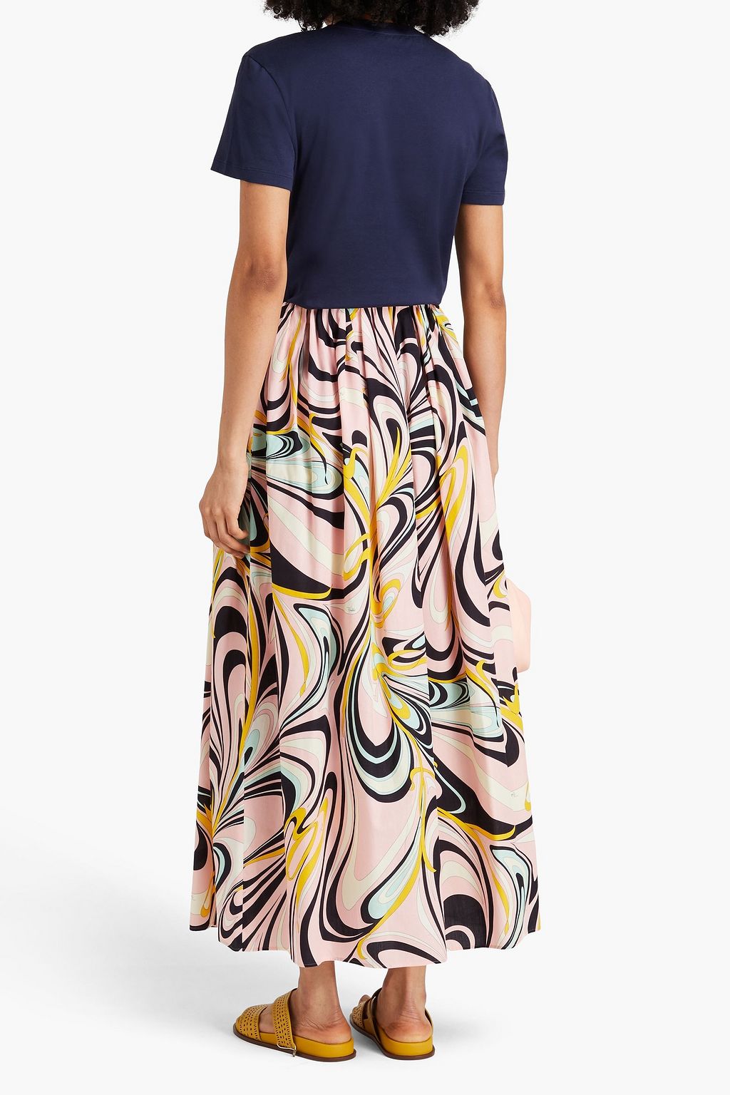 PUCCI Printed cotton-poplin maxi skirt