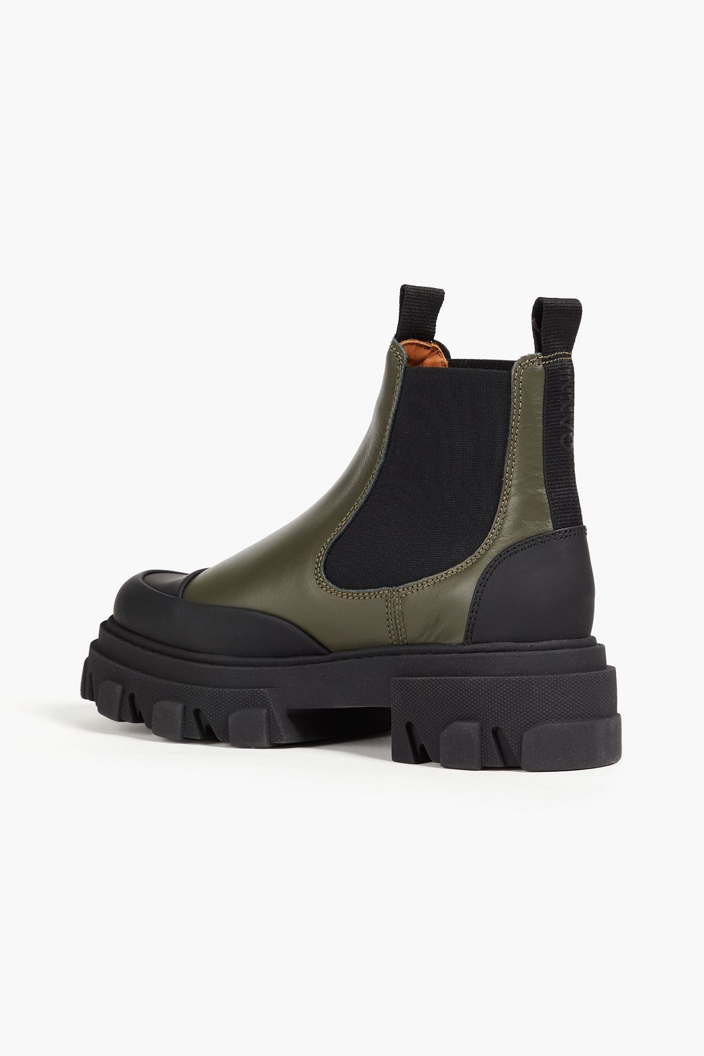 GANNI Leather Chelsea boots