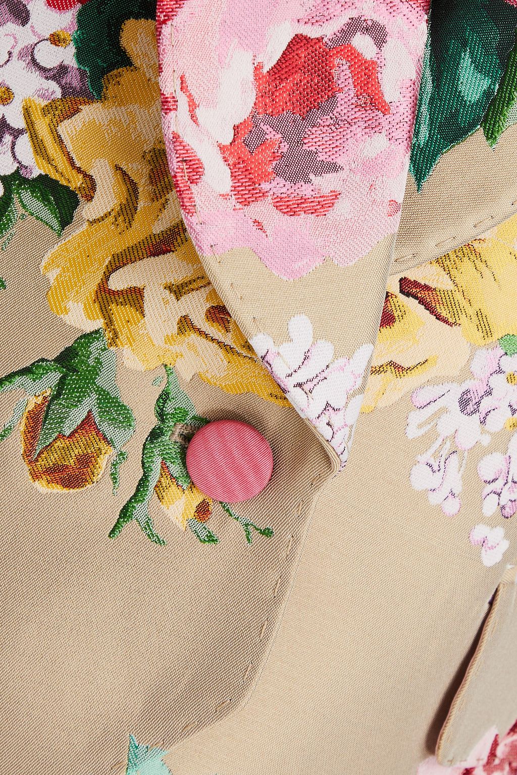 DOLCE&GABBANA 플로럴 자카드 크롭 블레이저
