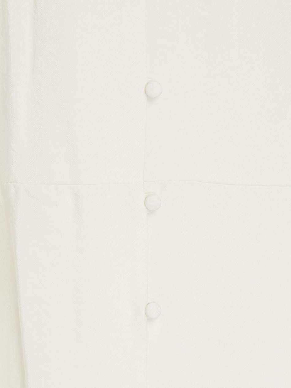 leif gathered twill maxi dress