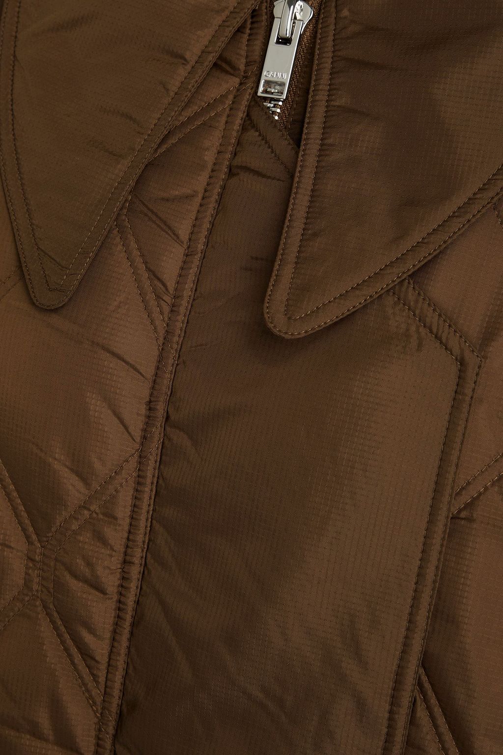 GANNI Quilted ripstop coat