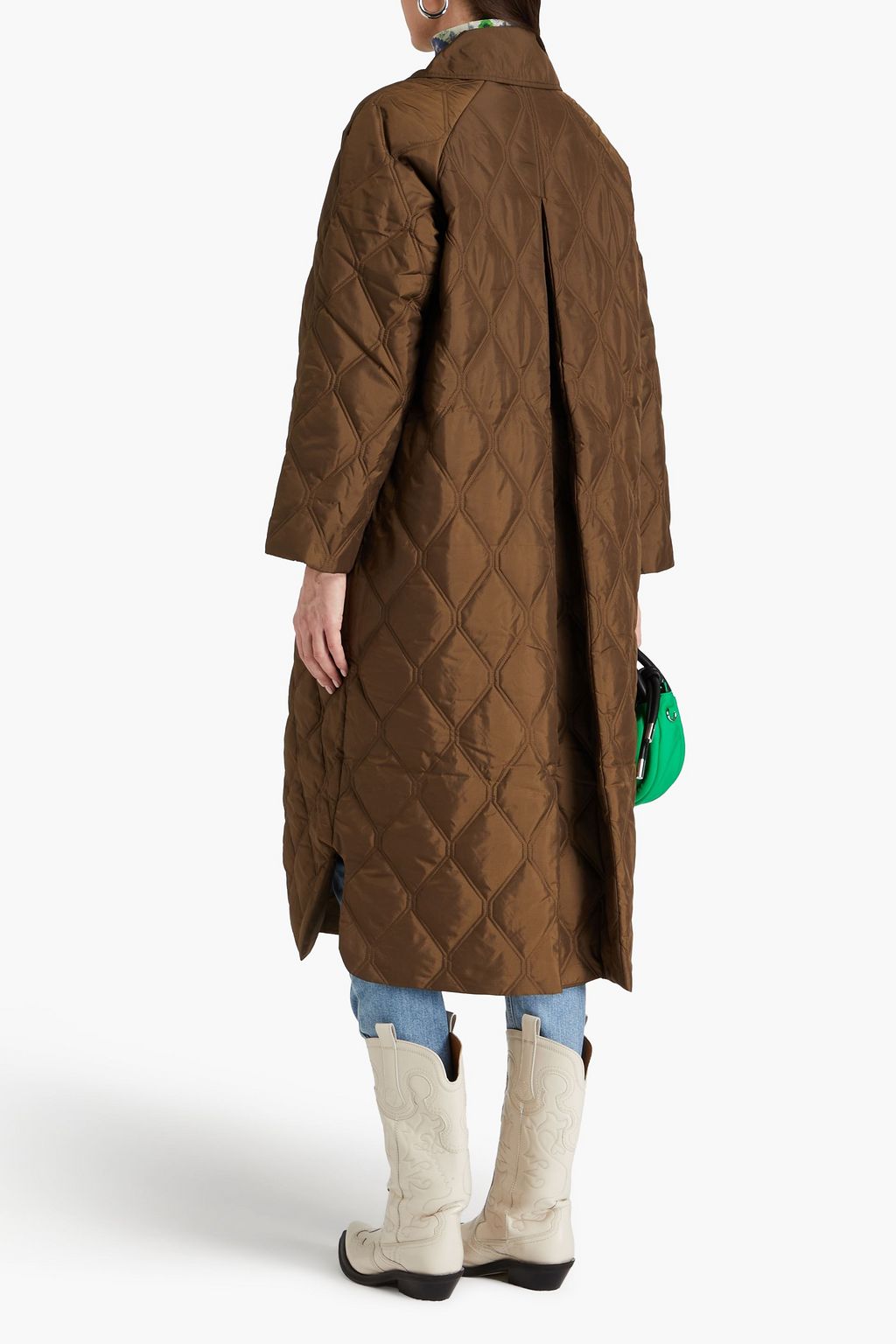 GANNI Quilted ripstop coat