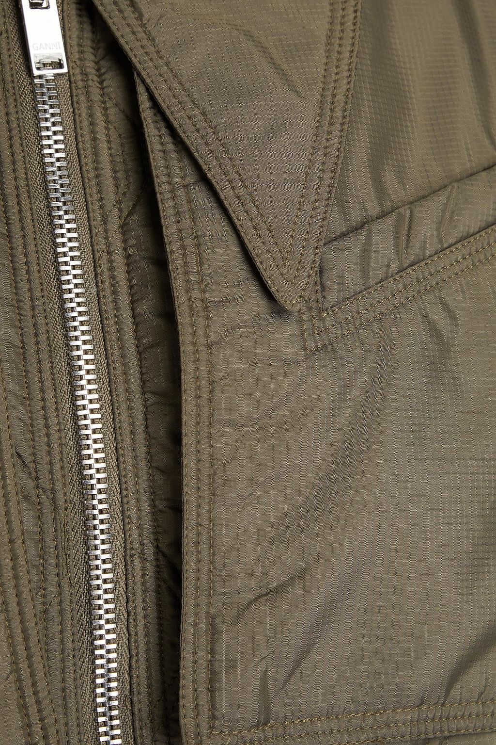 GANNI Quilted ripstop jacket