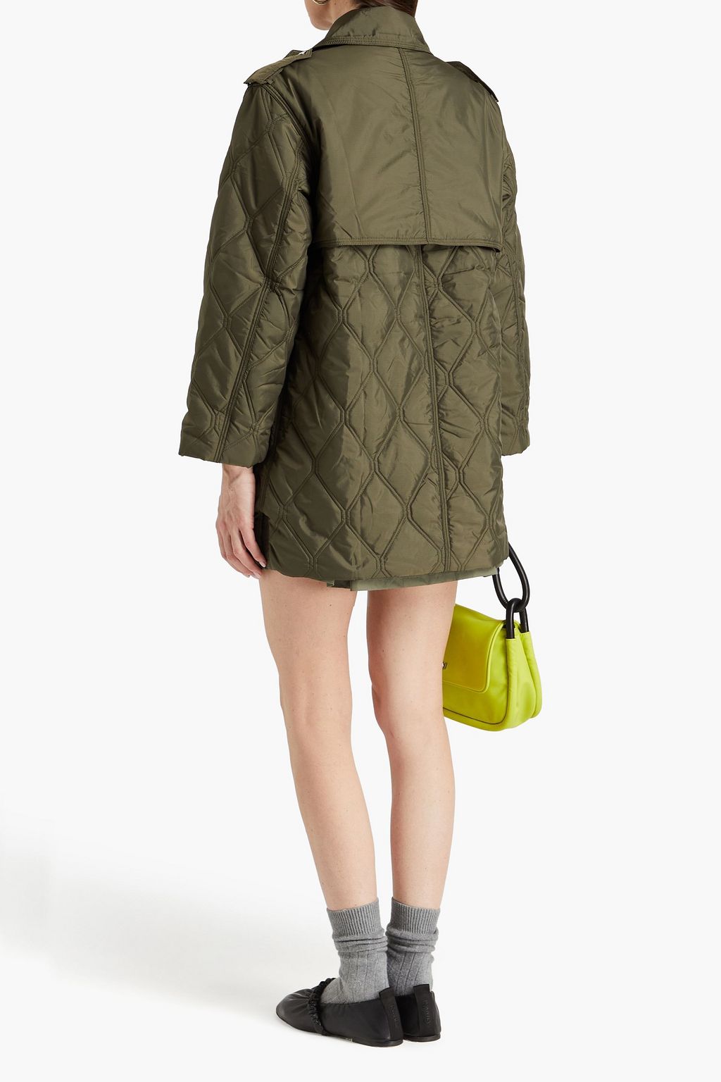 GANNI Quilted ripstop jacket