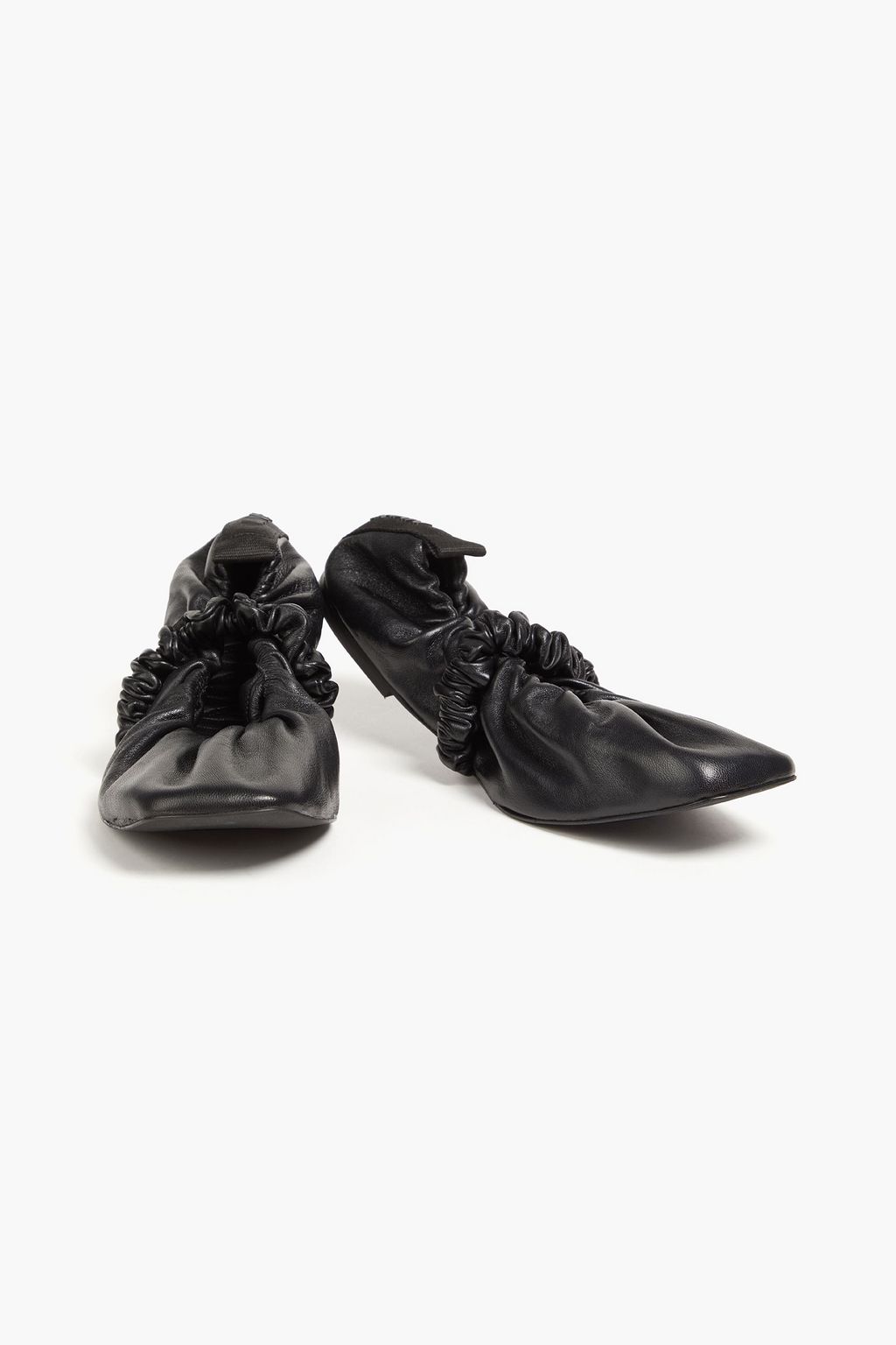 Ganni Brown Fabric Ballet Flats main image 1
