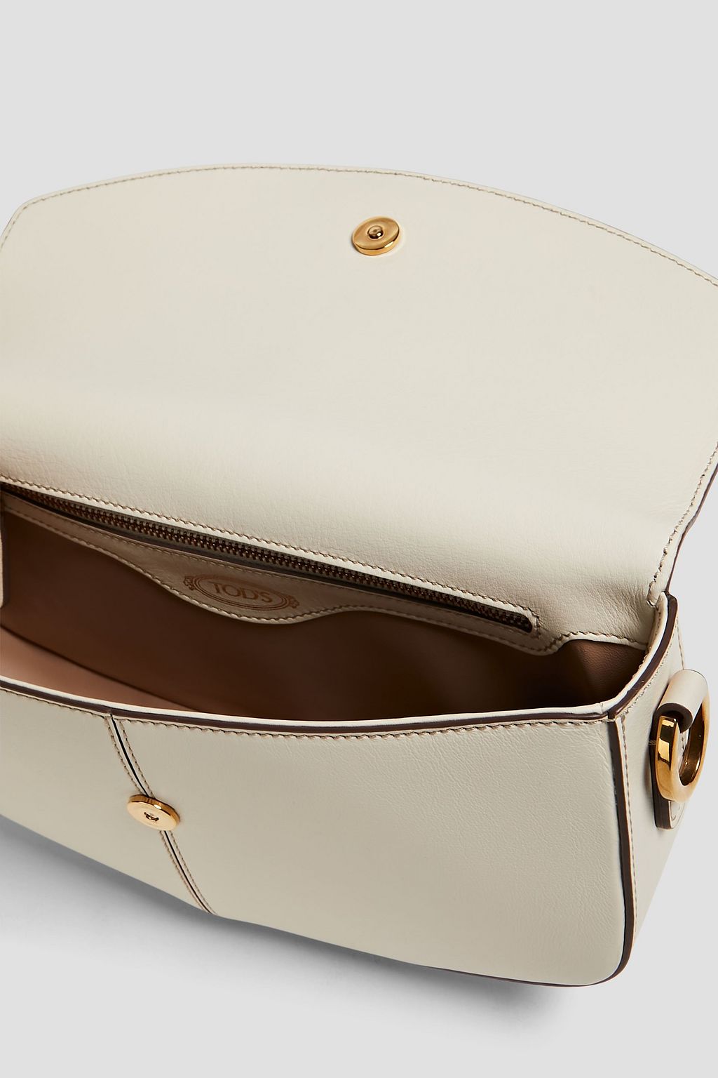 TOD'S C-bag pebbled-leather shoulder bag