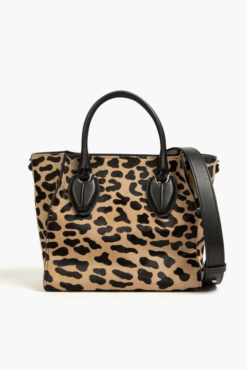 Leopard calf online hair tote