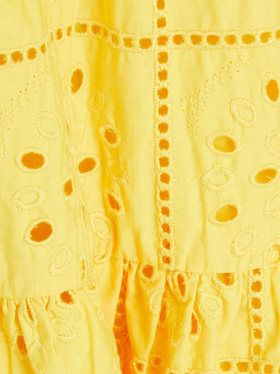 broderie anglaise cotton mini dress
