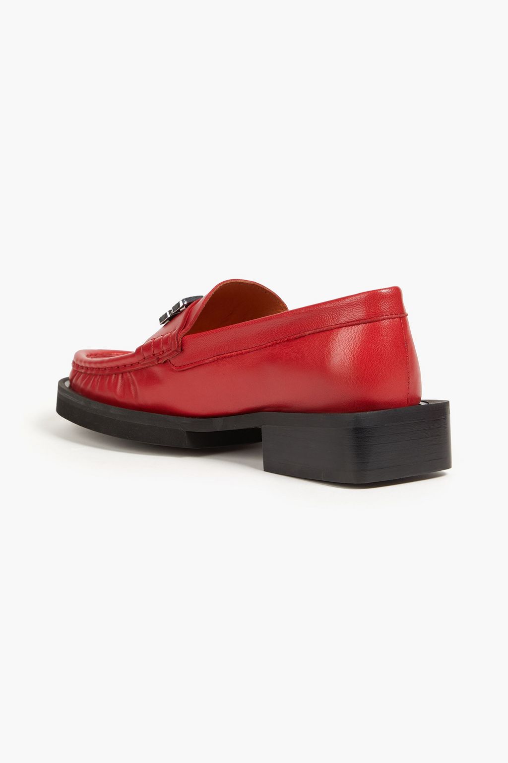 Enki Leather GG-Motif Loafers