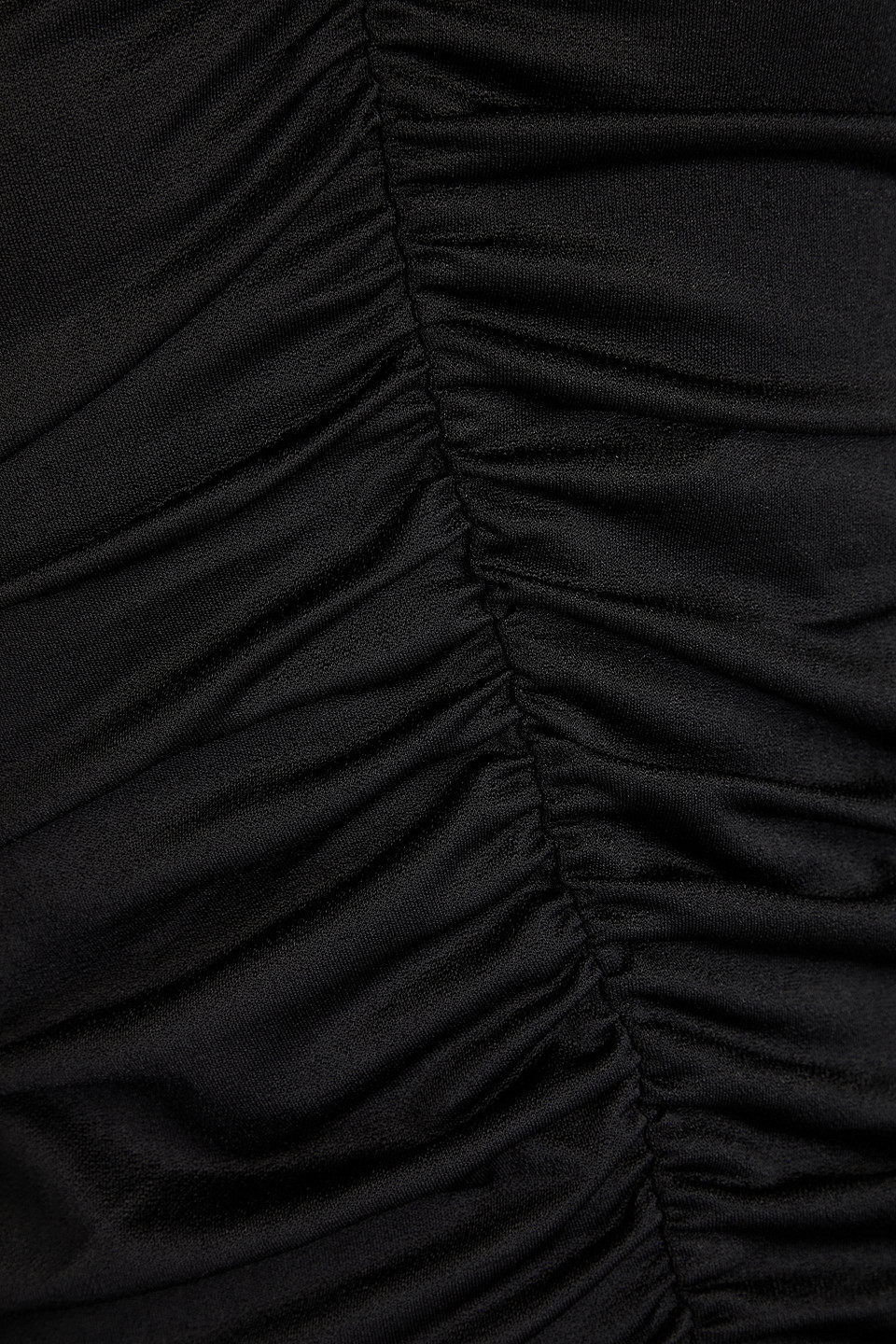 Ganni Black Blouse With Criss-cross Straps And Long Sleeves In Recycled Fabric Woman In Black