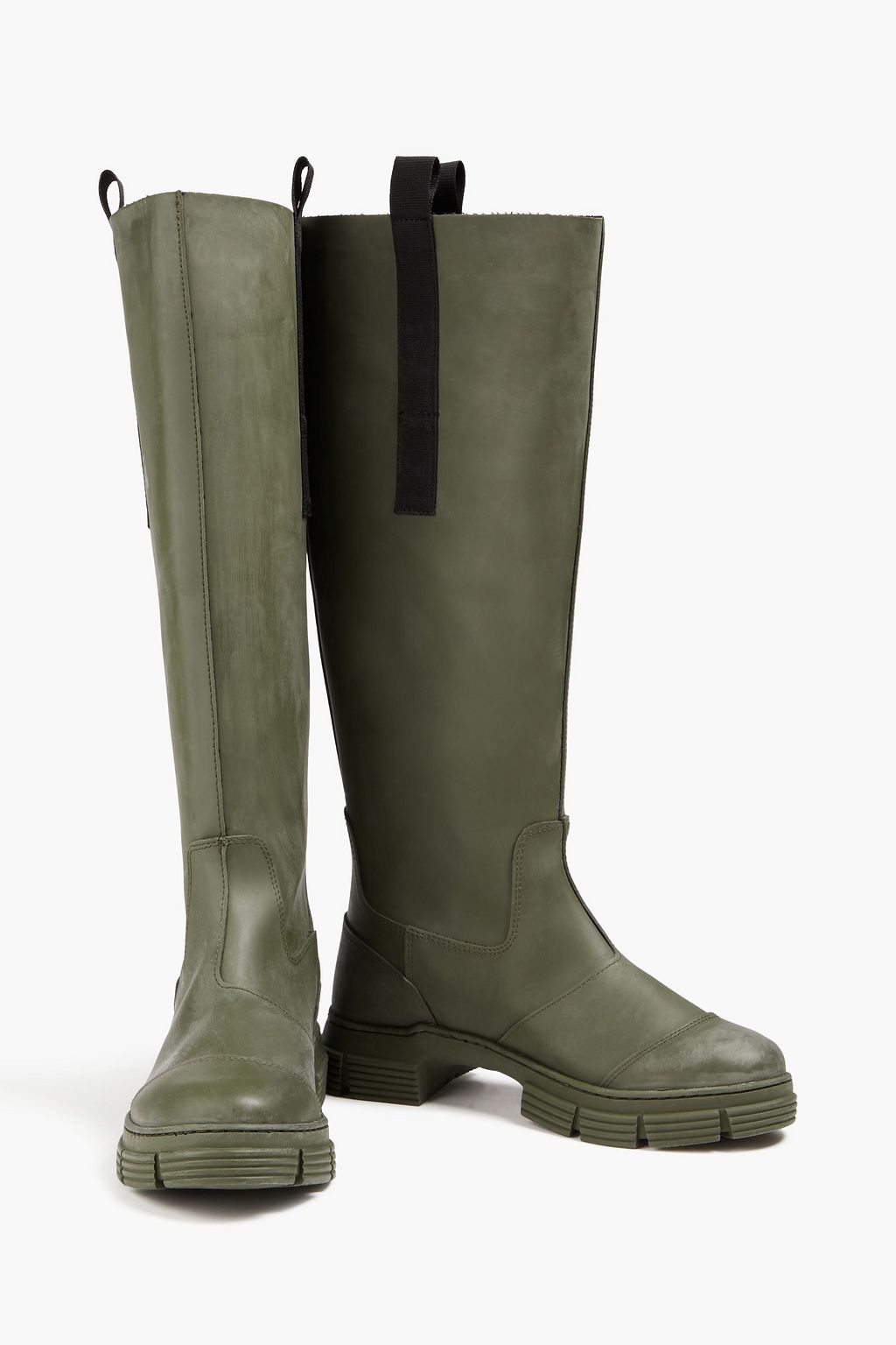 GANNI Rubber knee boots