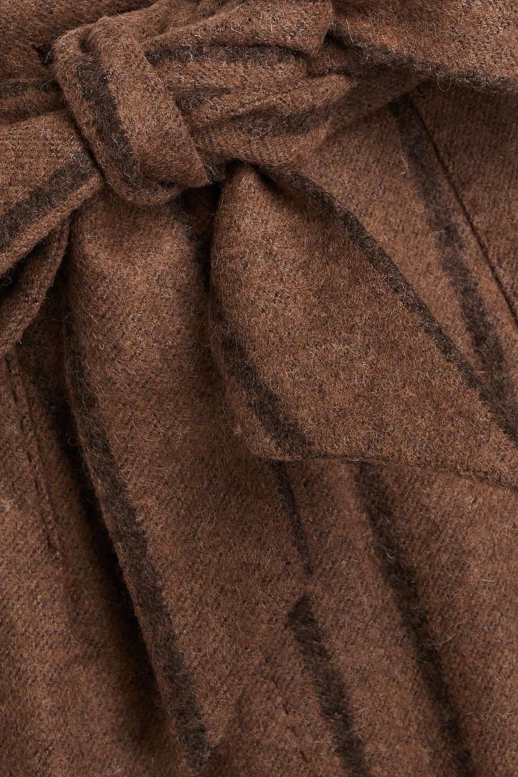 DOLCE&GABBANA Striped alpaca-blend felt wide-leg pants