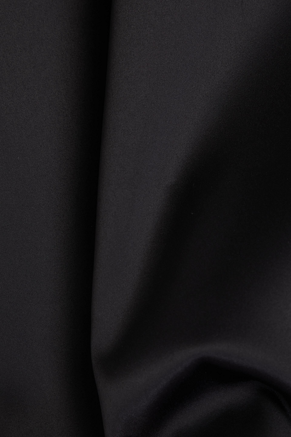 Ganni Bead-embellished Ruched Satin Halterneck Midi Dress In Black